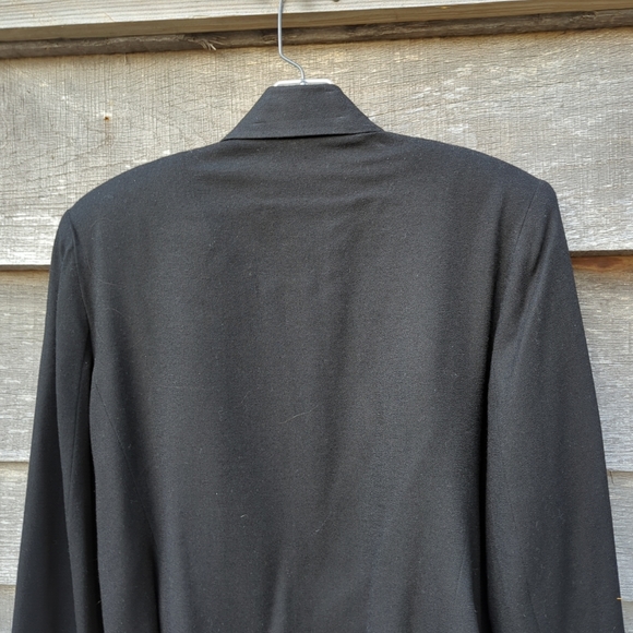 VINCI Clothiers Vintage Wool Black Jacket Blazer - Picture 7 of 12